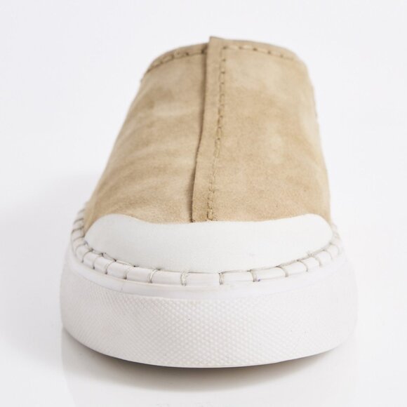 🎉LAST CHANCE🎉 FREE PEOPLE Juno Slip On Sport Sneakers / Cafe Suede - Picture 7 of 10